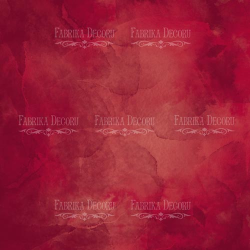 Аркуш двостороннього паперу для скрапбукінгу, Burgundy aquarelle & Blackberry  #42-03, 30,5х30,5 см, Фабрика декору