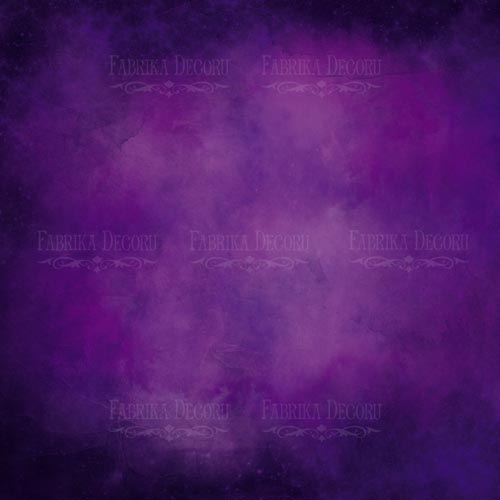 Аркуш двостороннього паперу для скрапбукінгу, Violet aquarelle & Lavender  #42-04, 30,5х30,5 см, Фабрика декору