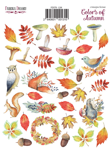 Набір наклейок (стікерів) 35 шт Colors of Autumn # 134