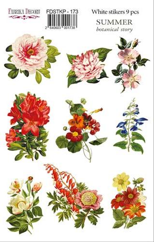 Набор наклеек для планеров Summer Botanical Story, FDSTKP-173, Фабрика Декору