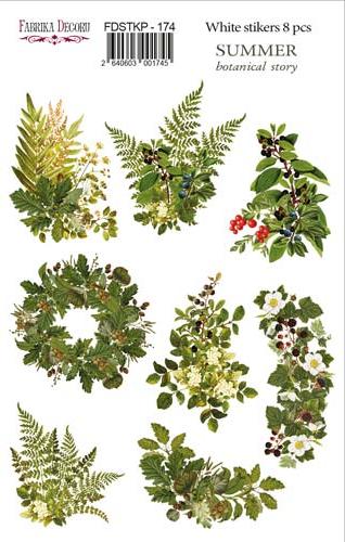 Набір наклейок для планерів Summer Botanical Story, #174 Фабрика Декору