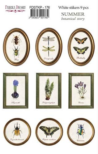 Набір наклейок для планерів Summer Botanical Story, #176 Фабрика Декору
