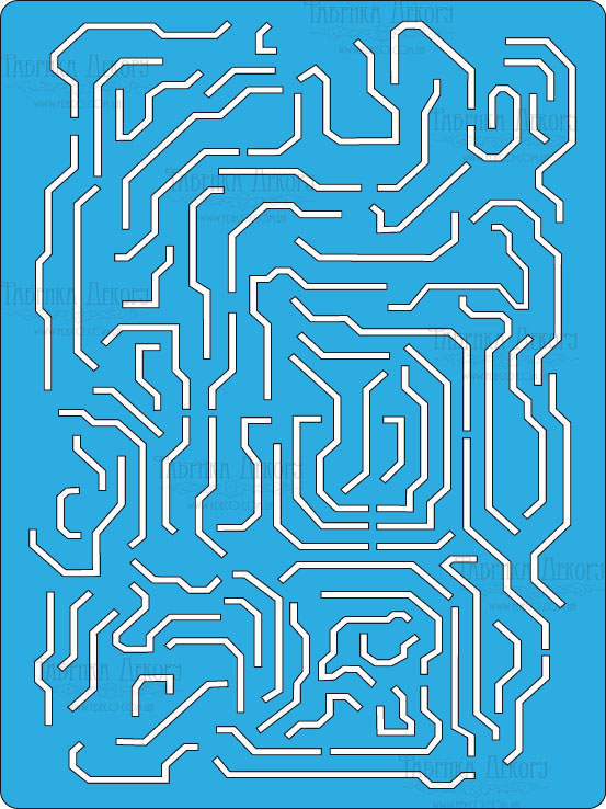 Трафарет багаторазовий 15x20см Електросхема # 118, Фабрика Декору