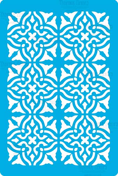 Трафарет многоразовый 15x20см Стиль Ампир фоновый #321, Фабрика Декора