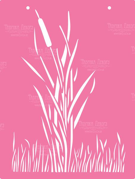 Трафарет багаторазовий XL, 30х21см, Камиш # 020, Фабрика Декору