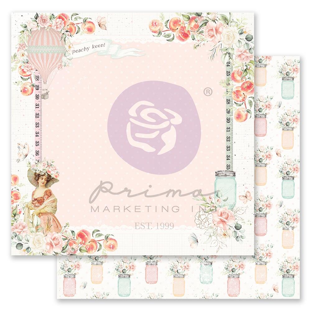 Скрапбумага Peachy Keen - Peach tea, 30х30 см, Prima