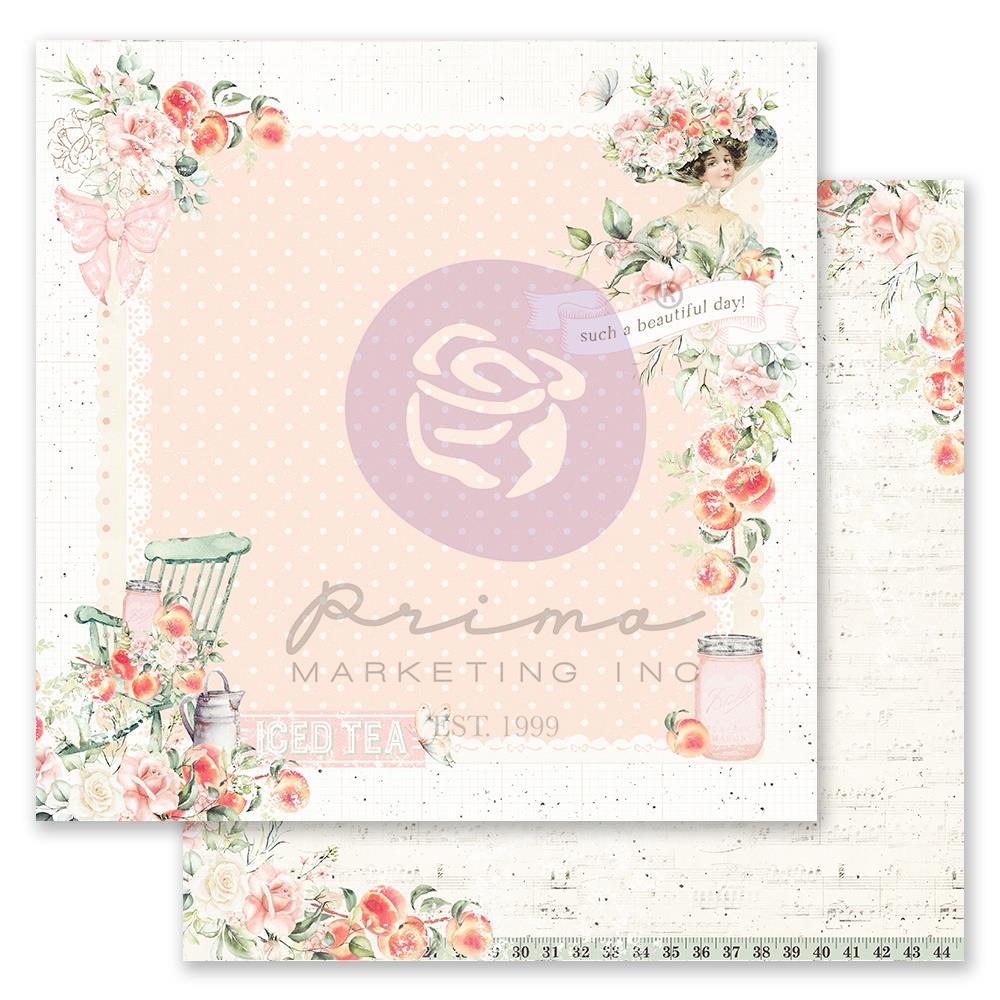 Скрапбумага The Sweetest Feeling - Peach tea, 30х30 см, Prima