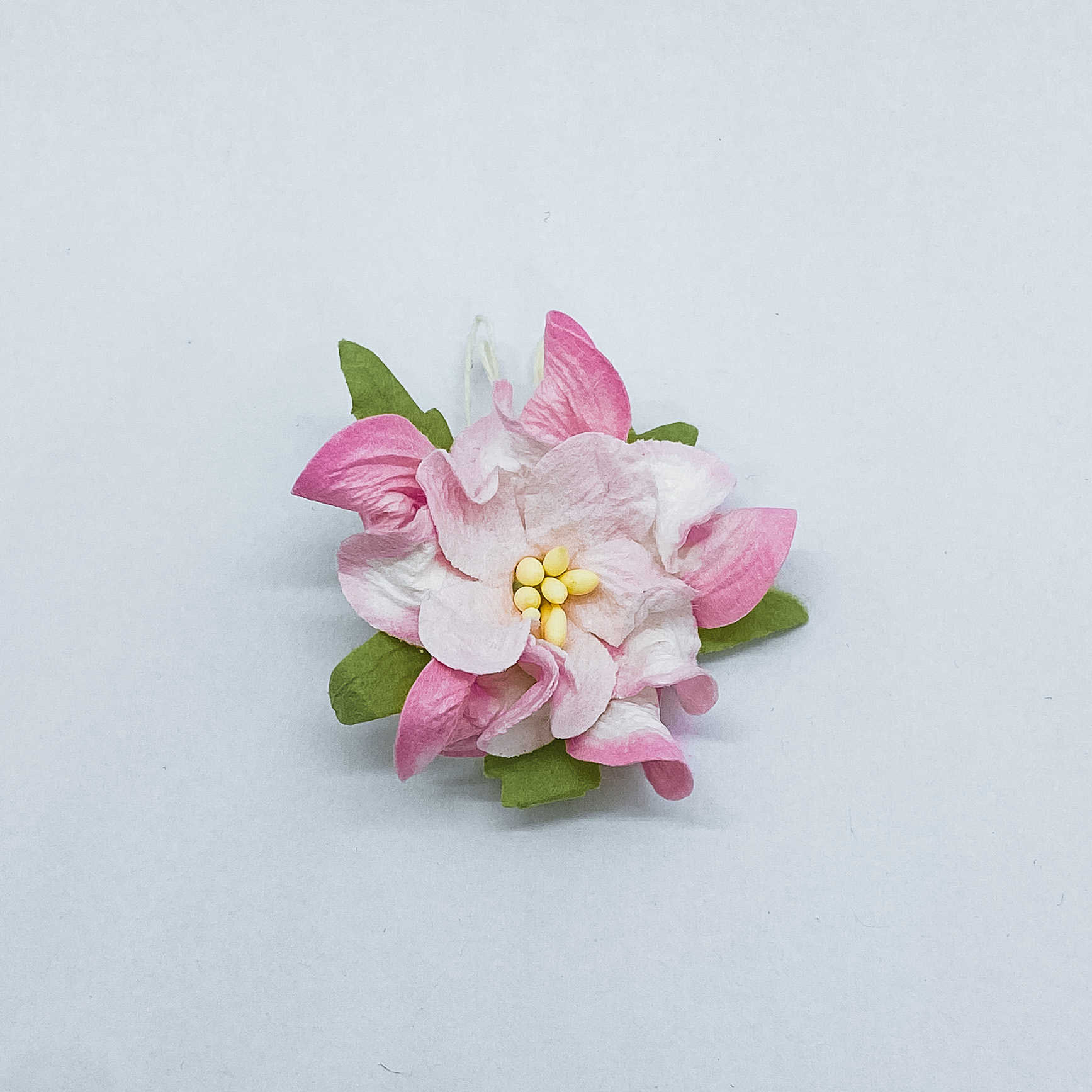 Цветок гардении нежно розового цвета, 1 шт, 4 см