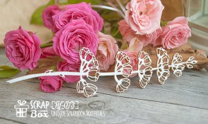 Чіпборд Гілочка квітки, 150 * 38 мм від Scrapbox