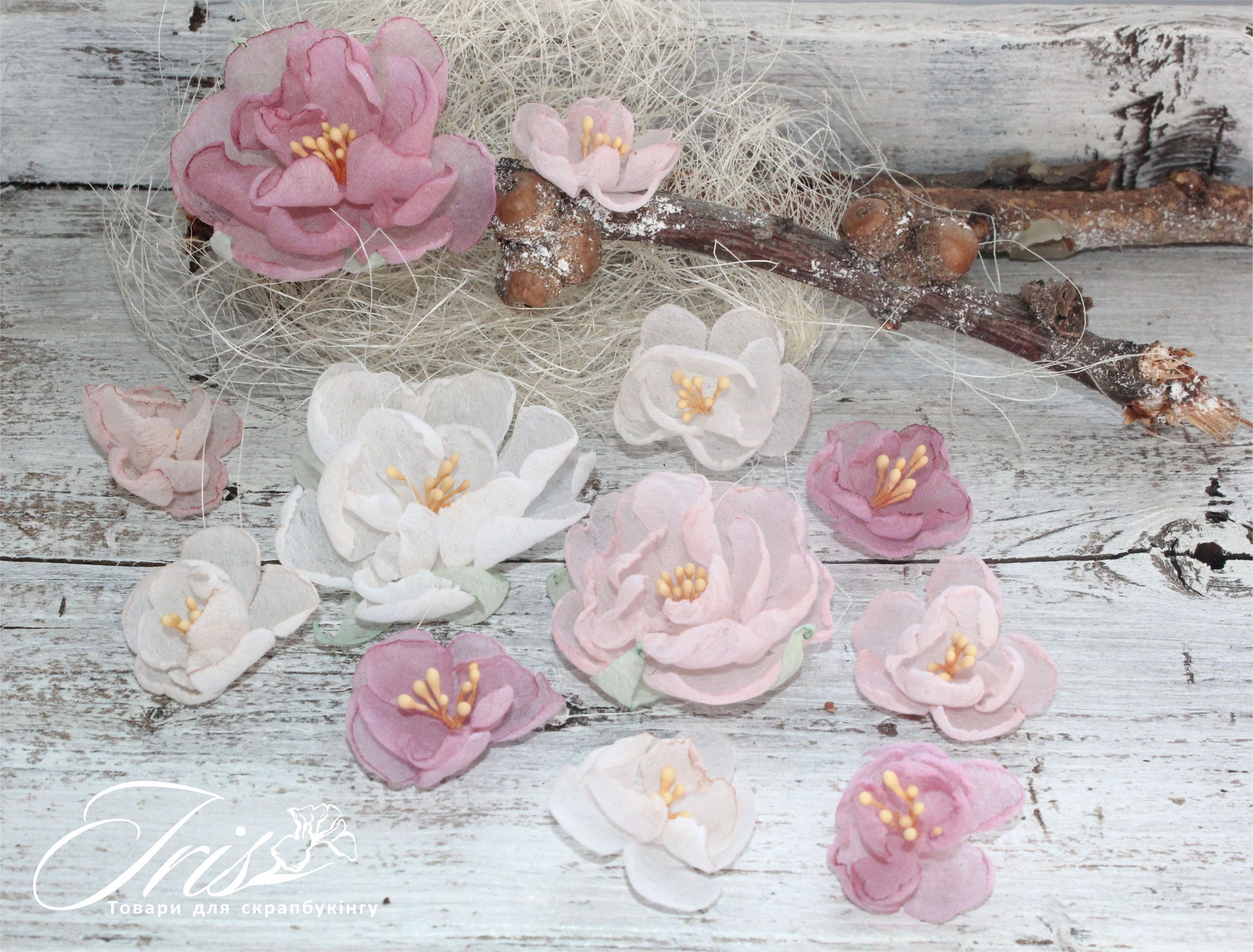 Набор цветов и декора, Royalty flowers Розовые мечты, 30-50 мм, 12 шт, Iris