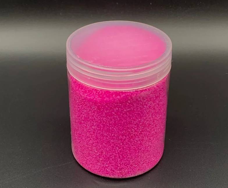 Декоративный песок в баночке, розовый, 430 грамм