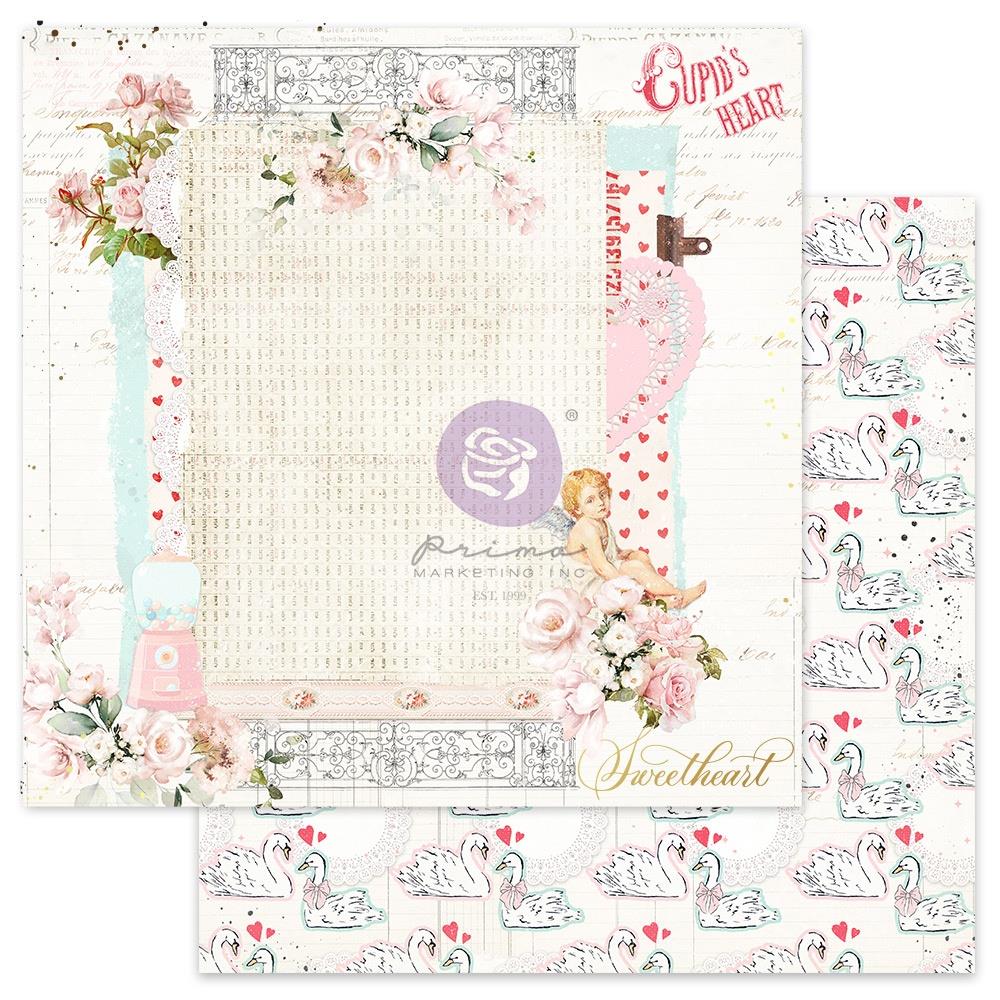 Скраппапір Cupid's Heart - Love Notes, 30х30 см, Prima