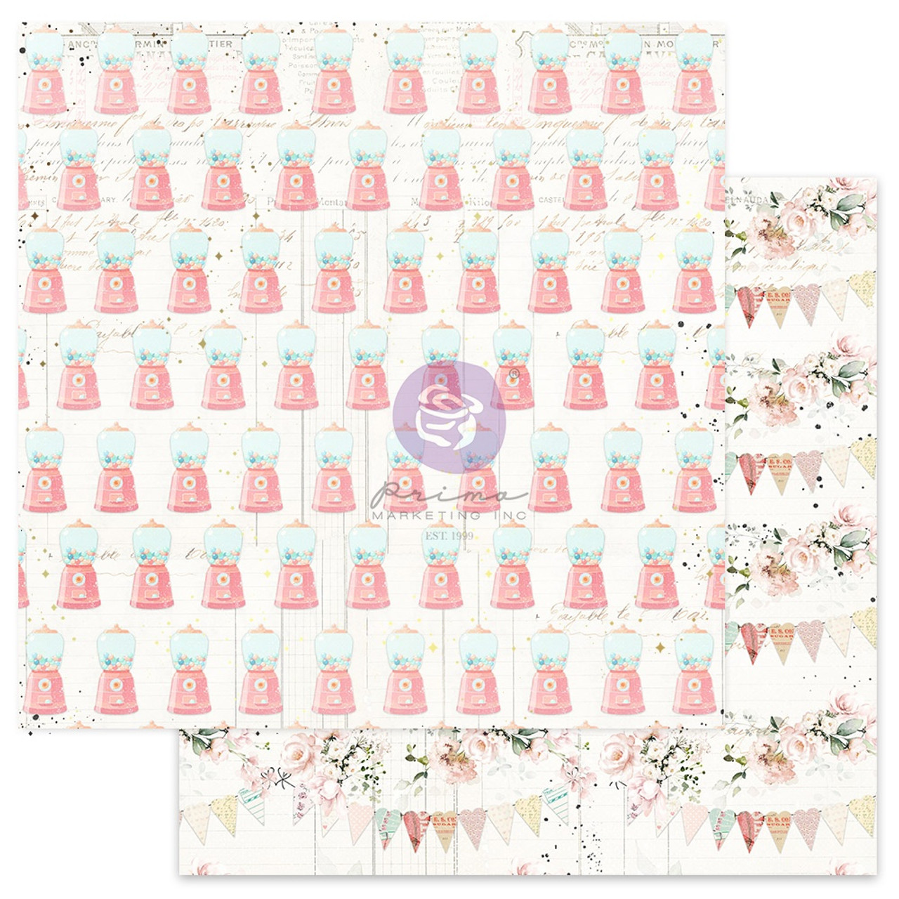 Скраппапір Sweet Like Candy - Love Notes, 30х30 см, Prima
