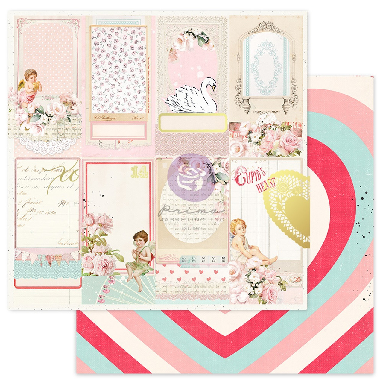 Скраппапір Love Notes - Love Notes, 30х30 см, Prima
