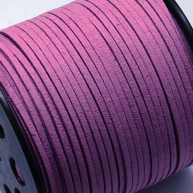 Шнур искусственная замша, 2.7 мм, 90 см, цвет фиолетово-сиреневый