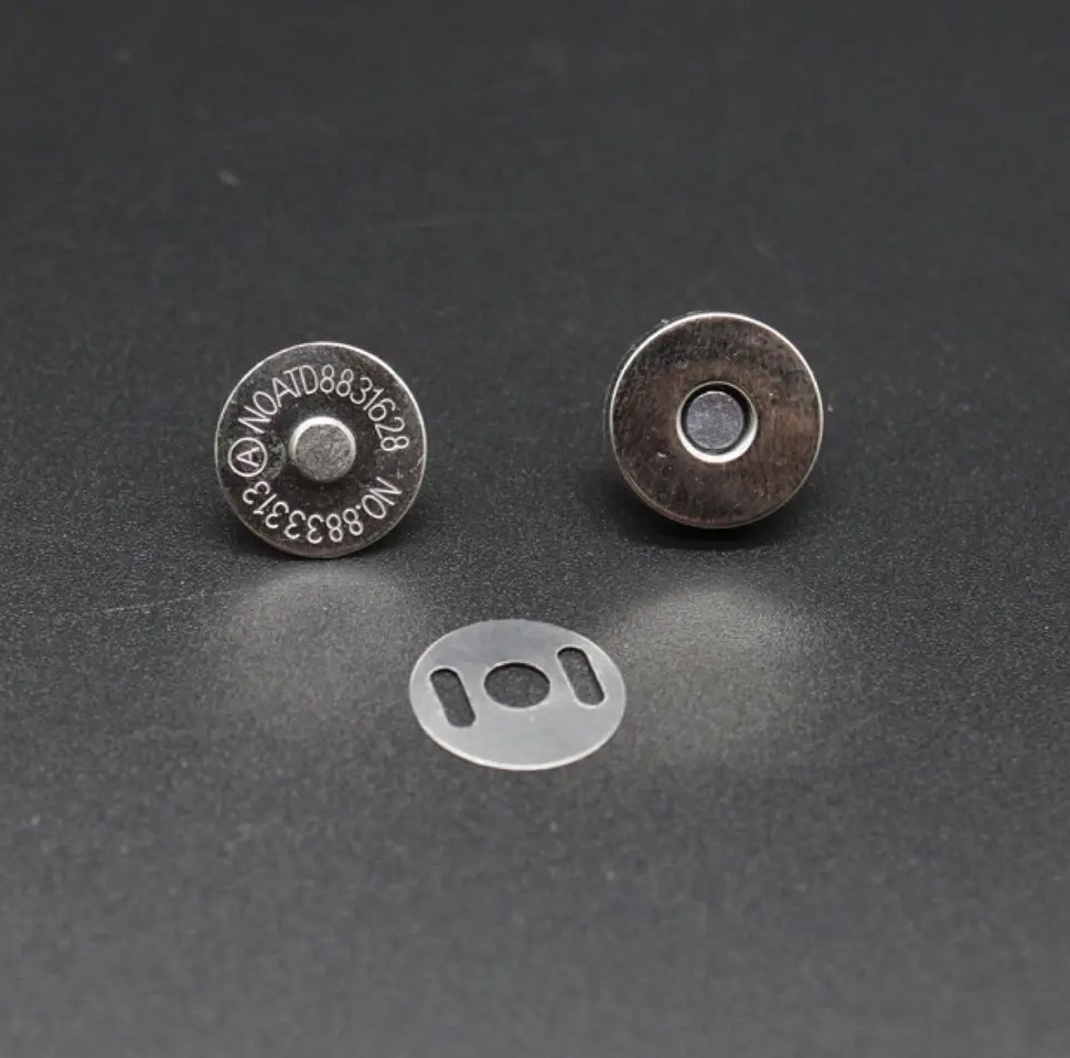 Кнопка магнит для альбома 14 мм , 1 набор, цвет никель