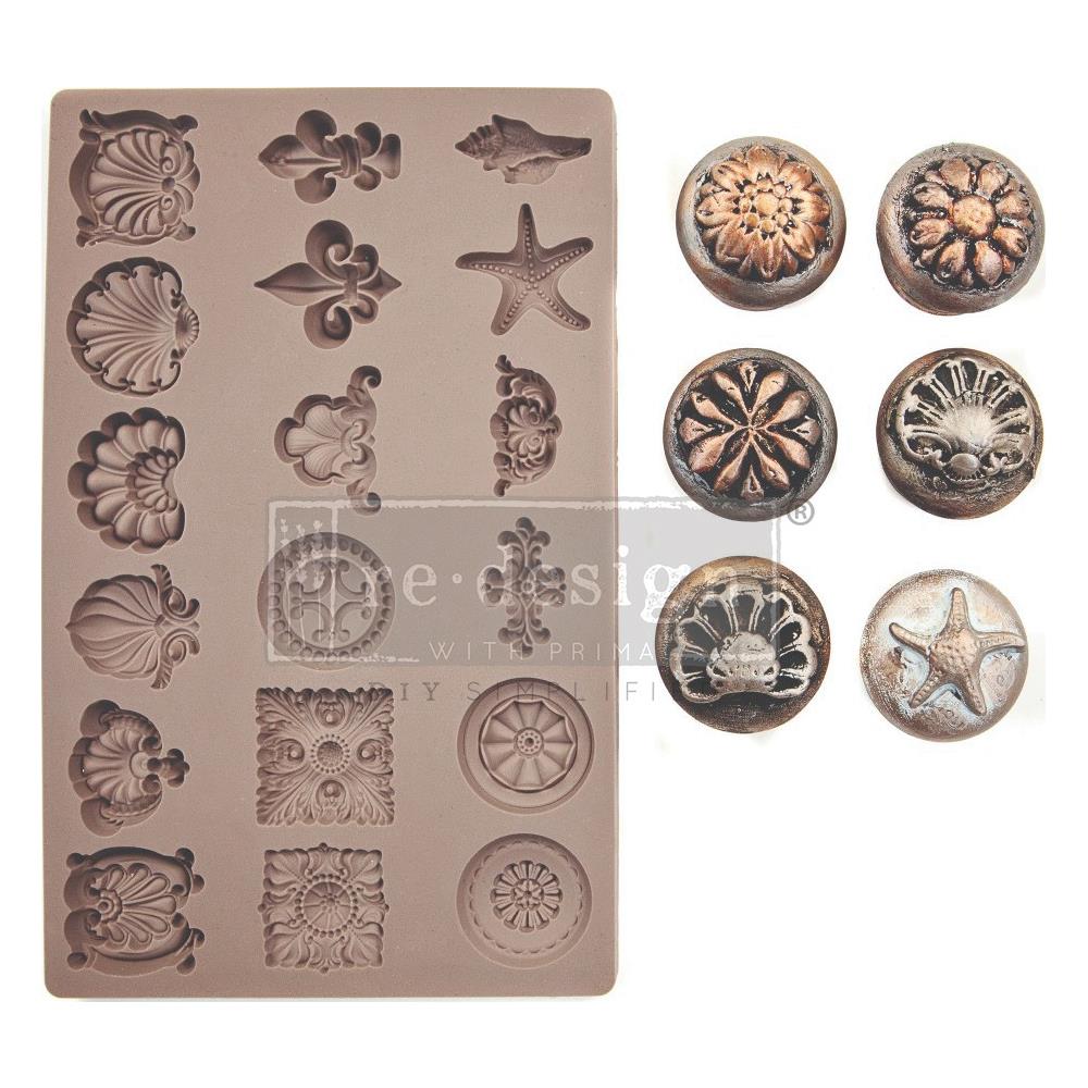 Силіконова форма (молд) 12.5х20 см Seashore Treasures Redesign, Prima Marketing