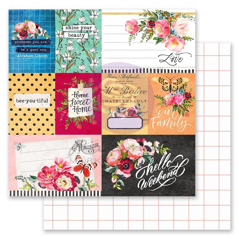Скраппапір Shine Your Beauty - Painted Floral, 30х30 см, Prima