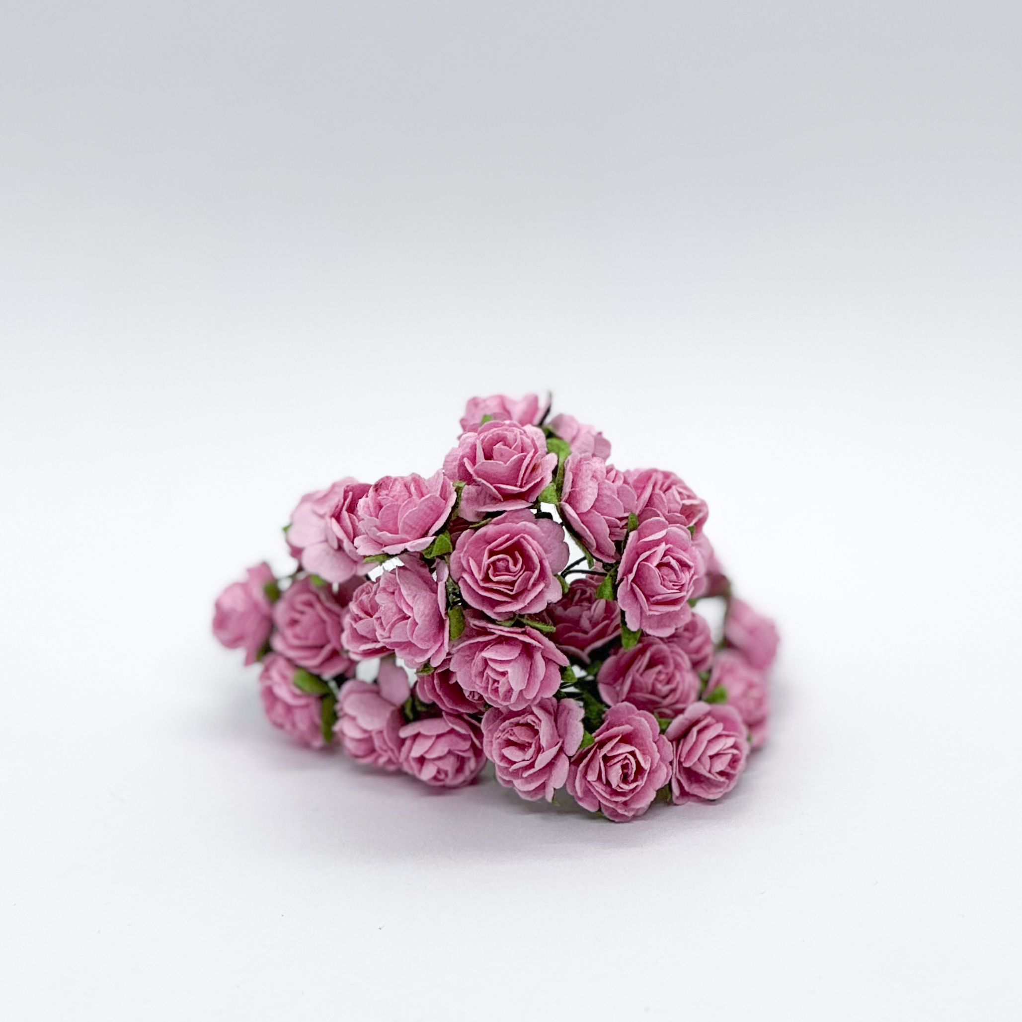 Набір диких трояндочок 20 мм, яскраво-рожевий, 10 шт