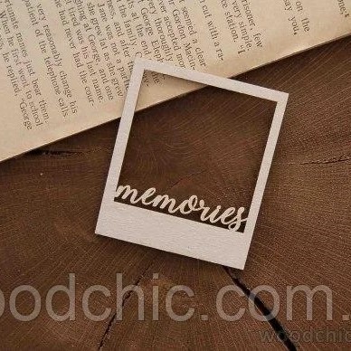 Чіпборд, Рамка полароид Memories, Woodchic