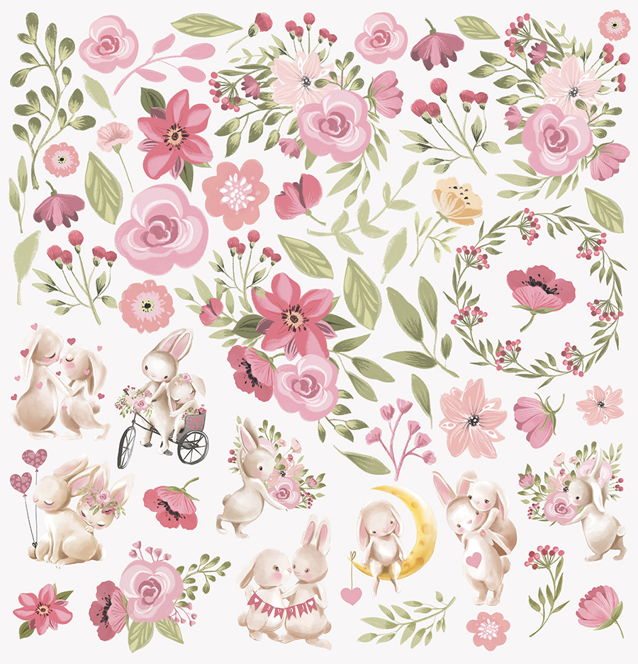 Лист одностороннього паперу для вирізання 30x30 So Loved Scrapmir