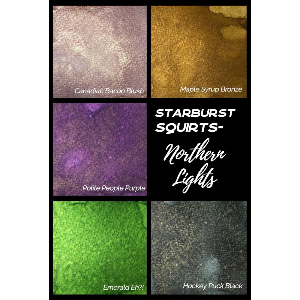 Набір фарб в пігменті Starburst Squirt Set 1 - Northern Lights, Lindy's Stamp Gang