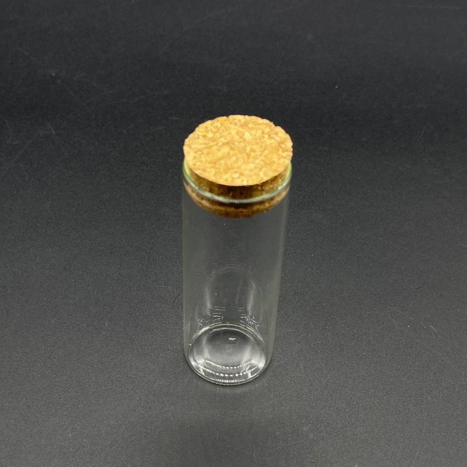 Скляна пляшечка з пробковою кришкою, 30х80 мм, 30 мл