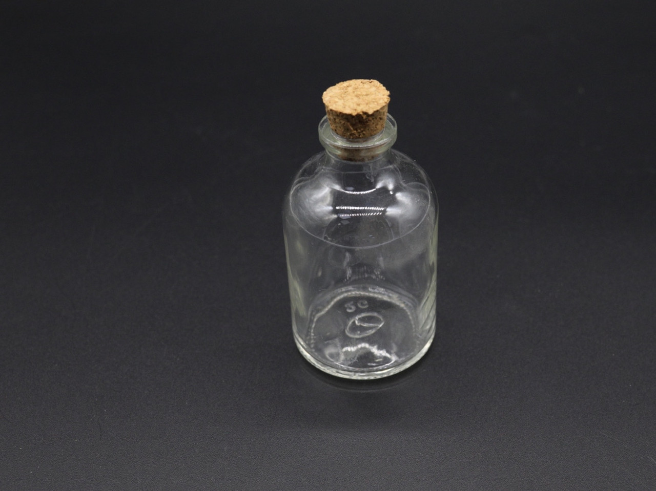 Стеклянная бутылочка с корком, 42х73 мм, 60 мл