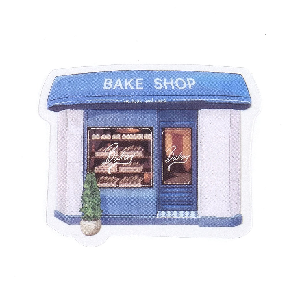 Набор наклеек Пекарня, пленка, 3-6 см. 30 шт.