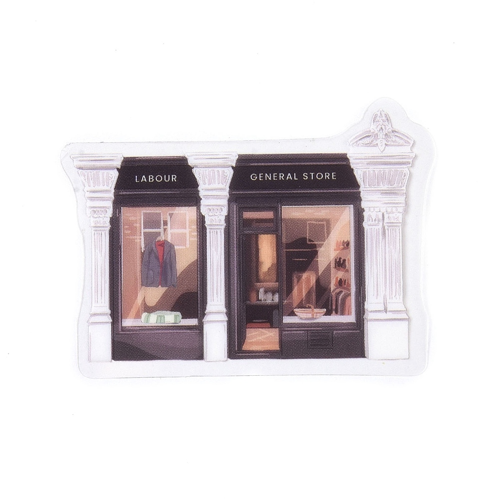 Набор наклеек Кофейня, пленка, 3-6 см. 30 шт.