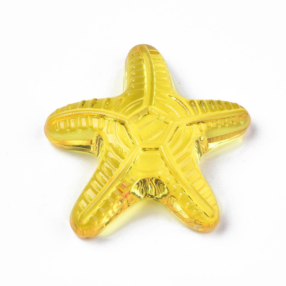 Набор акриловых украшений Ракушки 3-4 см, 5 шт., без отверстия