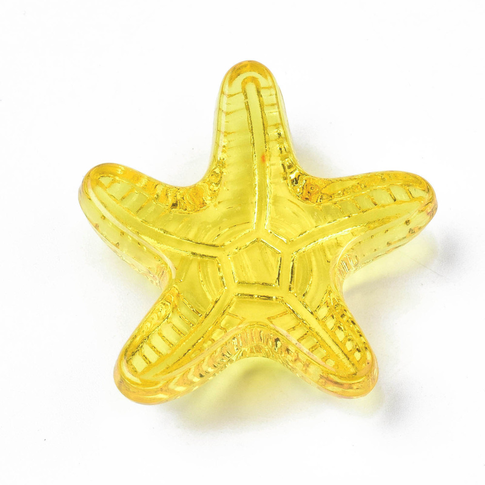 Набор акриловых украшений Ракушки 3-4 см, 5 шт., без отверстия