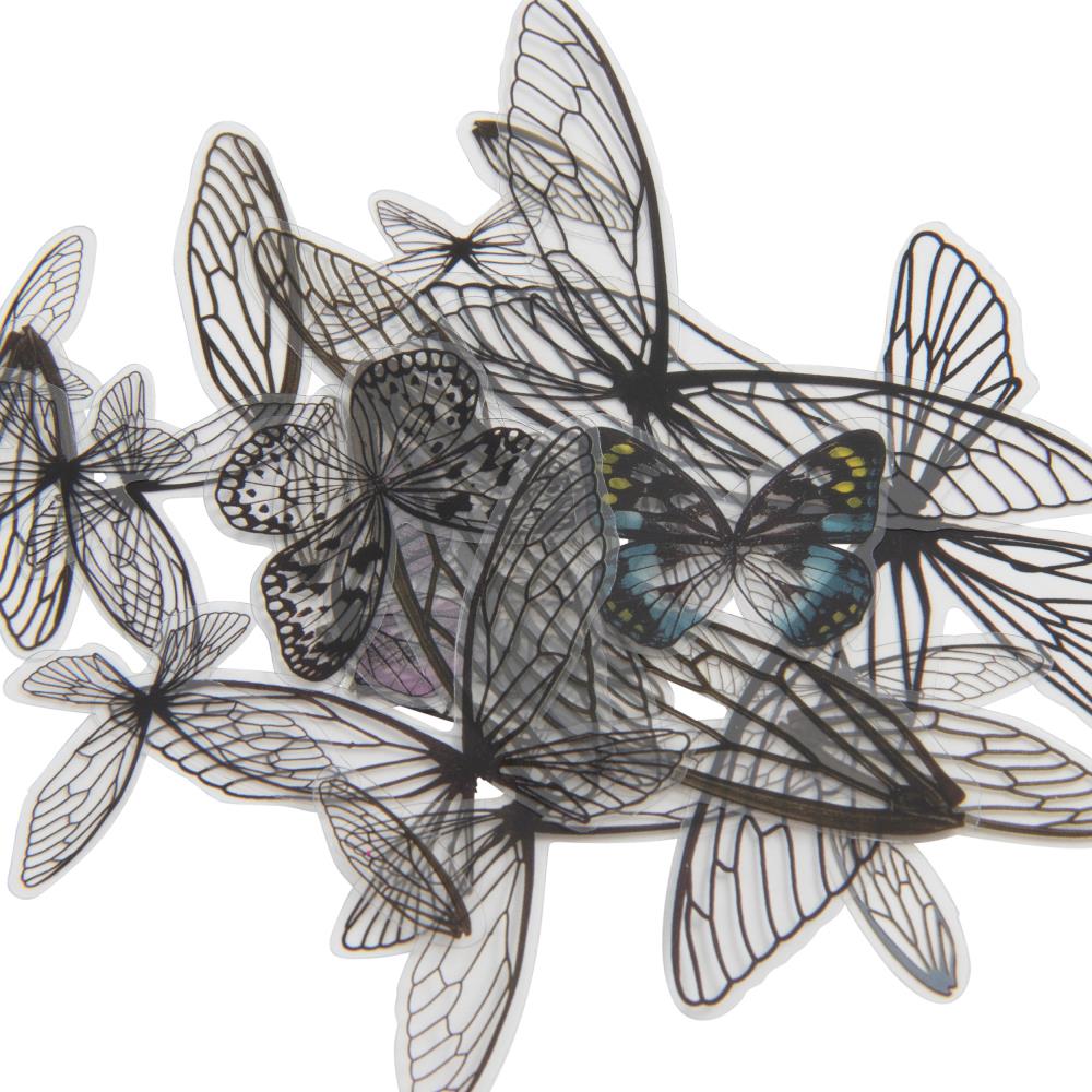 Набір прозорих крилець Idea-Ology Transparent Acetate Wings, 72 шт, Tim Holtz