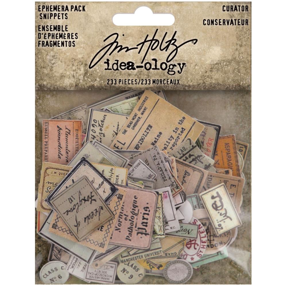 Набір вирубування, Idea-Ology Curator Ephemera Snippets, 233 шт, Tim Holtz