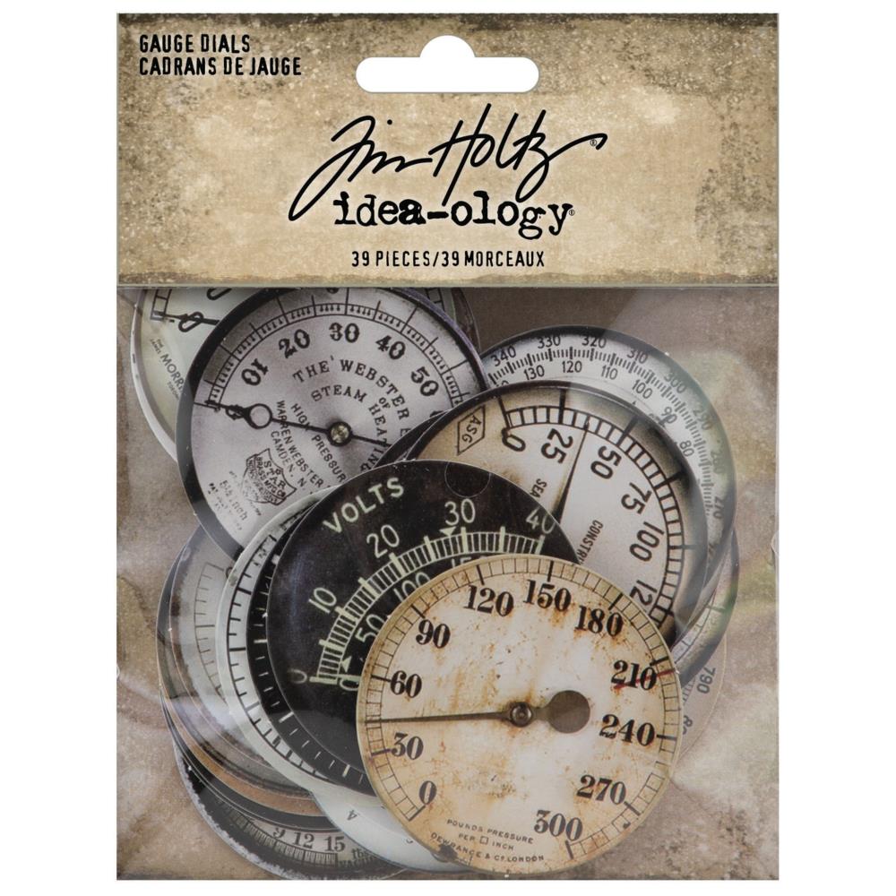 Набор высечек, Idea-Ology Gauge Dials, 39 шт, Tim Holtz