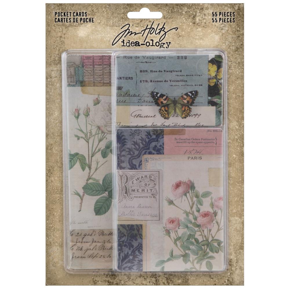 Набір вирубування, Idea-Ology Pocket Cards, 55 шт, Tim Holtz