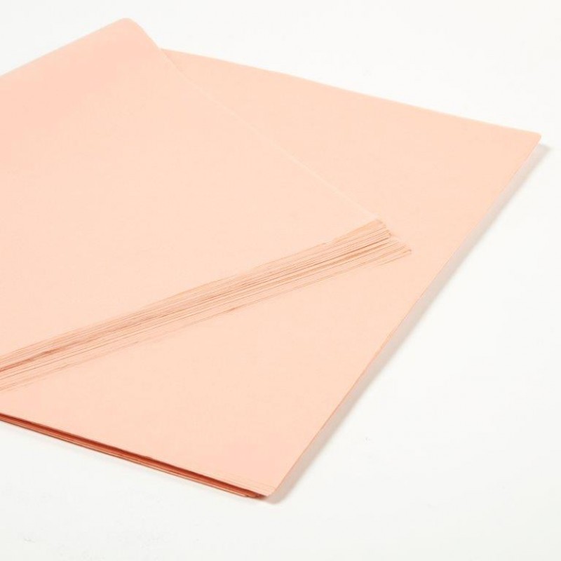 Тиш'ю папір декоративний, персиковий, 50х70см, 18г/м2