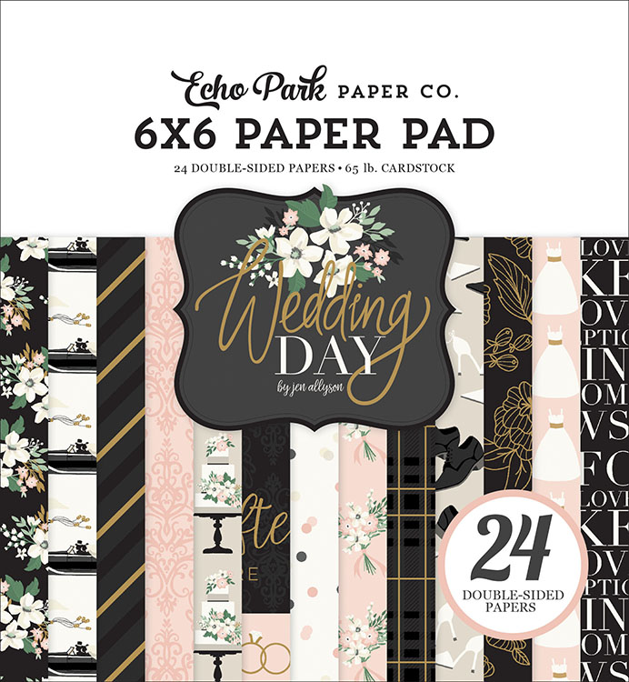 Набір скраппаперу Wedding Day, 15х15см, 12 листов, Echo Park