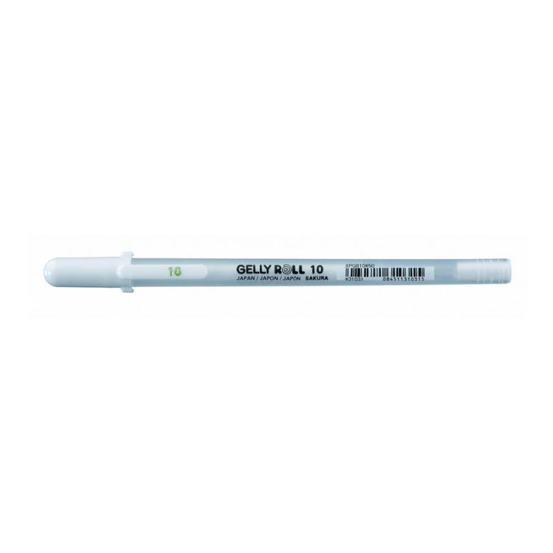 Ручка гелевая, Белая 10 Bold линия 0,5mm, Gelly Roll Basic, Sakura