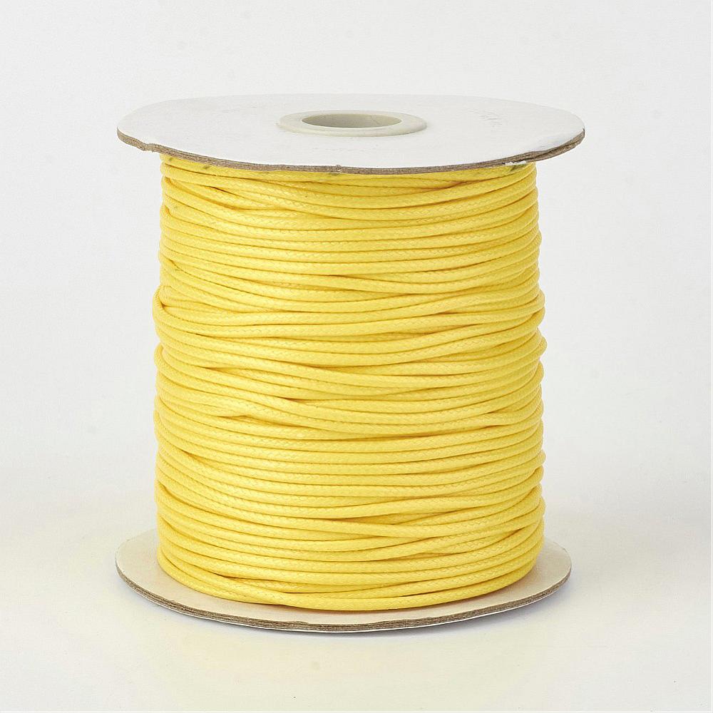 Вощеный шнур, золотисто-желтый, 90 см, 0,5 мм