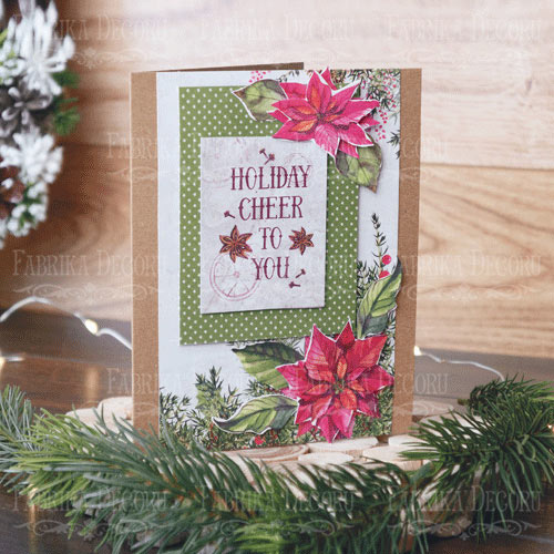 Набір для створення вітальних листівок Botany winter, Fabrica Decoru